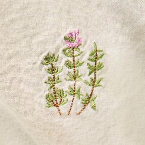 Stofserviet - Summer Vibes - Timian - Butter cream - 40 x 40 cm