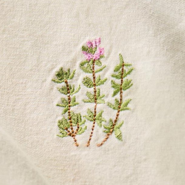 Stofserviet - Summer Vibes - Timian - Butter cream - 40 x 40 cm