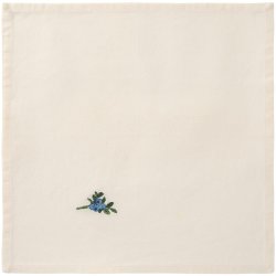 Stofserviet - Summer Vibes - Bl�b�rstilk - Butter cream - 40 x 40 cm