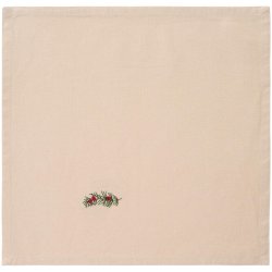 Stofserviet - Tradition  - Gren med r�de b�r - H�rfarvet
