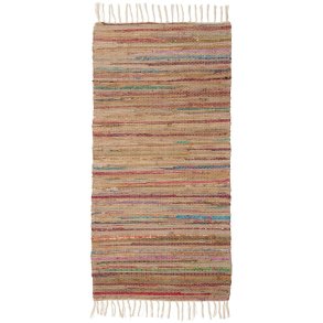 Kludet�ppe i genbrugsbomuld � 60 x 120 cm