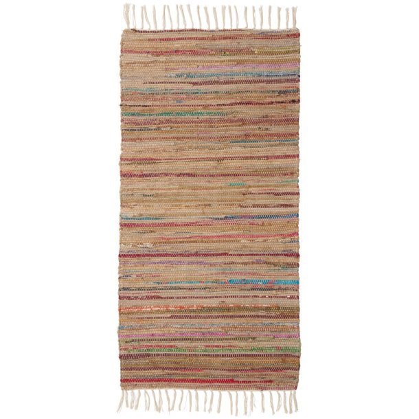 Kludet�ppe i genbrugsbomuld � 60 x 120 cm