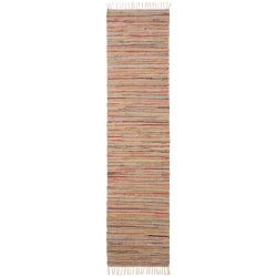 Kludet�ppe / l�ber i genbrugsbomuld � 60 x 250 cm