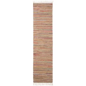 Kludet�ppe / l�ber i genbrugsbomuld � 60 x 250 cm