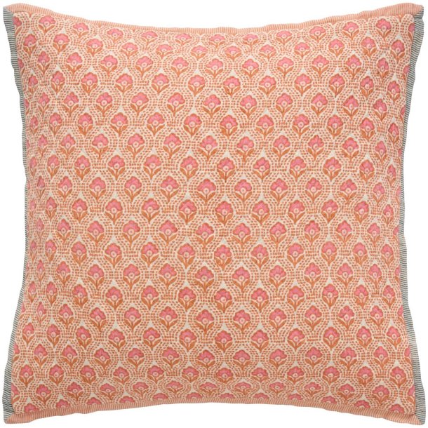 Pudebetr�k - Vigga - Orange og pink print - 50 x 50 cm