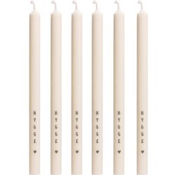 6 styk kertelys - Hygge - :1,3 H:20 cm