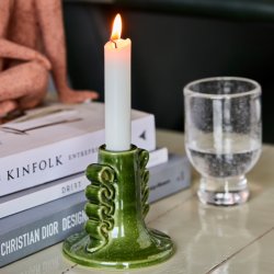 Lysestage - HDDiva - Gr�n - H:9,5 cm