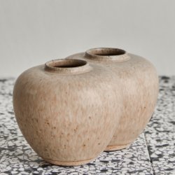 Vase - Tino - Beige - 9,5 cm