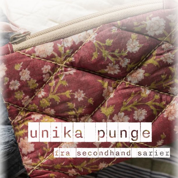 Unika punge fra 2nd hand indiske sarier...