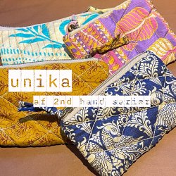 Unika punge fra 2nd hand indiske sarier...