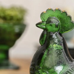 H�nesk�l - Dark Green - 16 x 11 x 22 cm