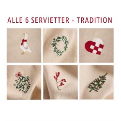 Nordhjem-Pakke #8 - Alle 6 stofservietter - Tradition