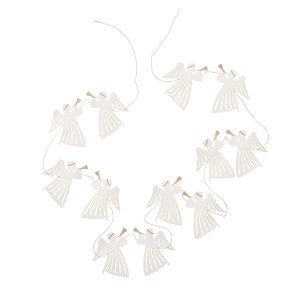Engleguirlande i papir � Off White � 150 cm � Bungalow