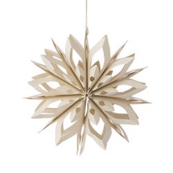 Lasersk�ret papirstjerne Lumi Grey � 17 cm fra Bungalow