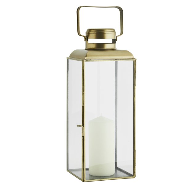 Lanterne - Messingfinish - 14 x 14 x H:36 cm