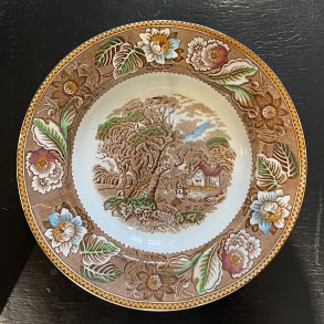 Vintagetallerken - Dyb - Wood & Sons - �:23,2 cm