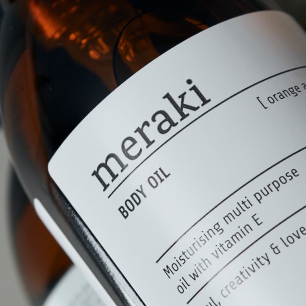 K�mpe anbefaling - bedste kropsolie fra Meraki &hearts;